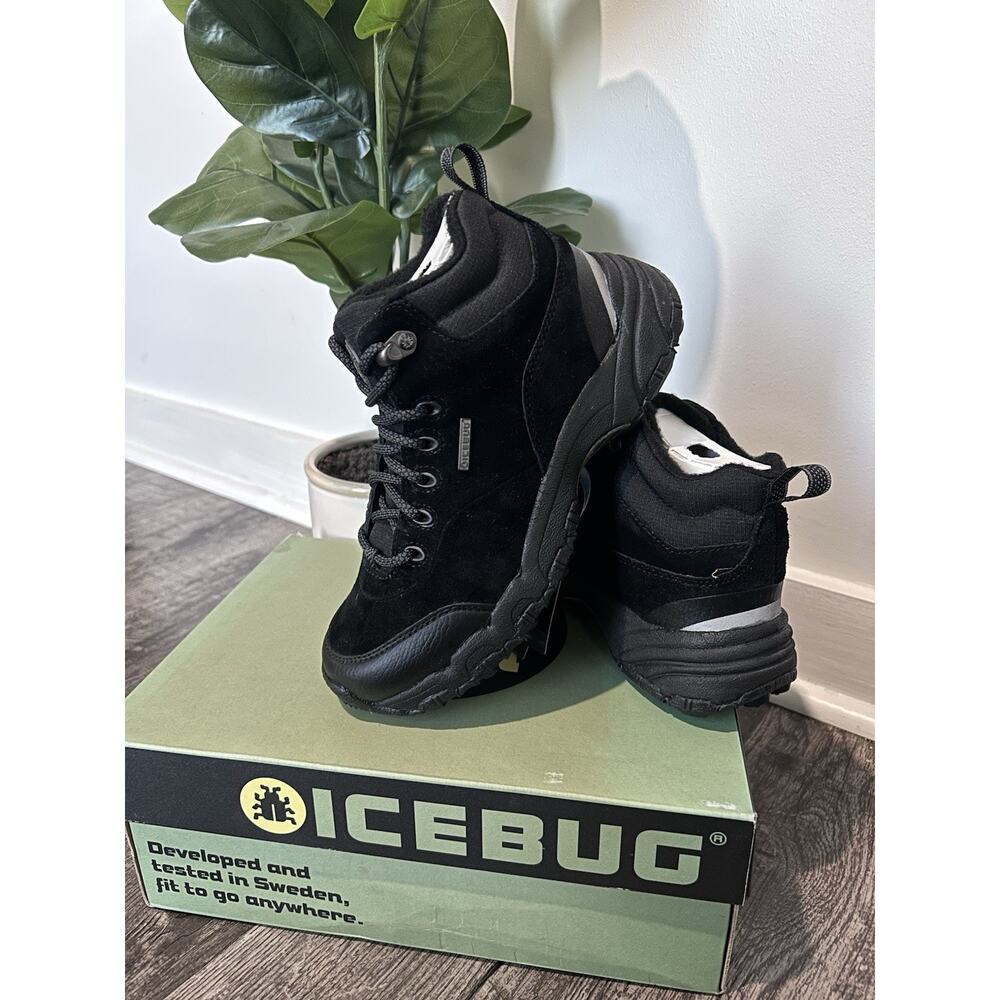 Icebug Creek2-L BUGrip Women’s Winter Hiking Boots Black Size 6 MSRP $199 New